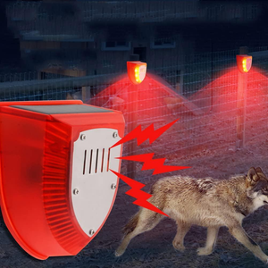 Solar Animal Repeller Motion Induction Detector Security Alarm